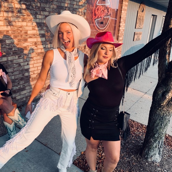 White fringe denim pants from NASTYGAL - Picture 4 of 5